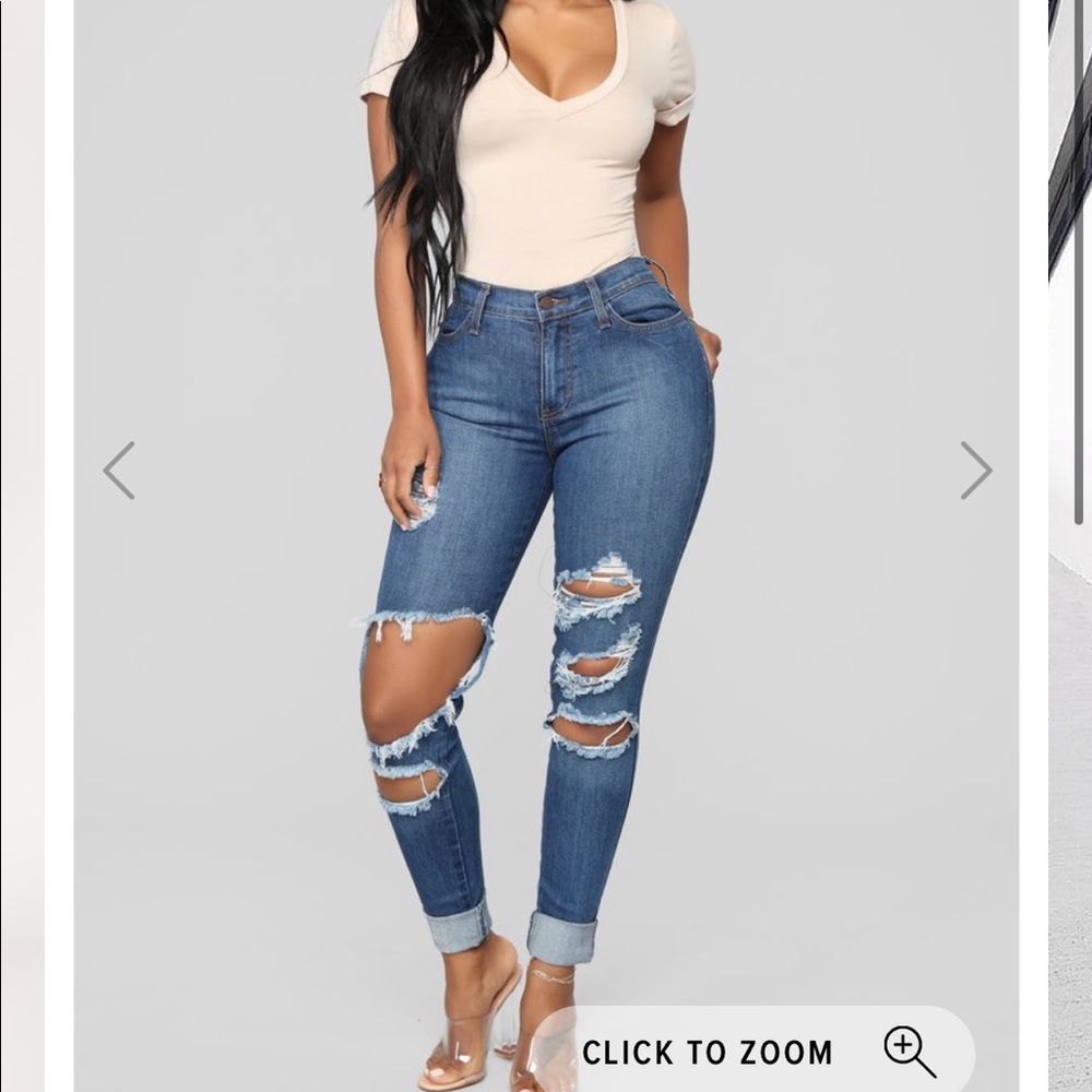 Bundle! Pack of two Fashionnova Beach Bum Jeans